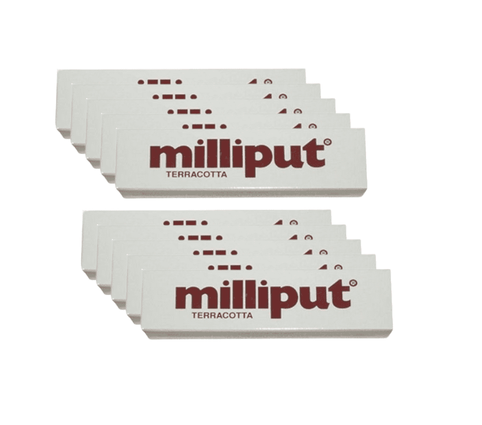Milliput Versatile Epoxy Putty - Terracotta 10 Pack