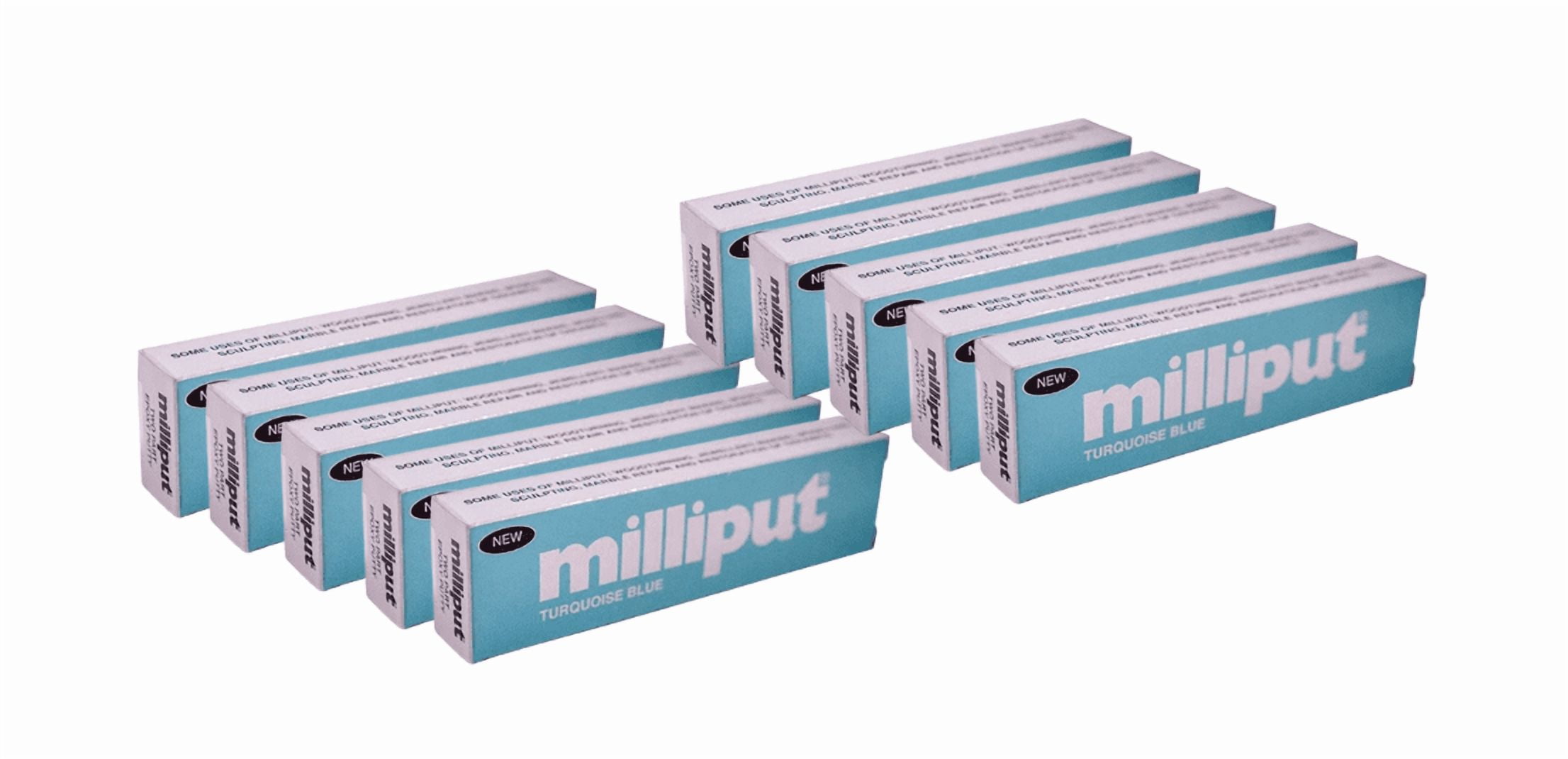 Milliput Versatile Epoxy Putty - Turquoise 10 Pack