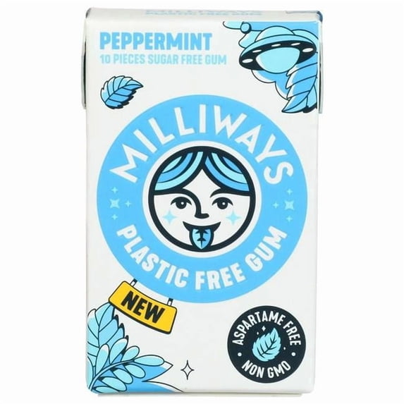 Milliways 2415783 Peppermint Plastic Free Gum