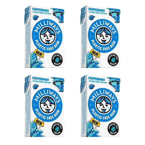 Milliways - Pepermint Gum - 10 Pc, Case of 12