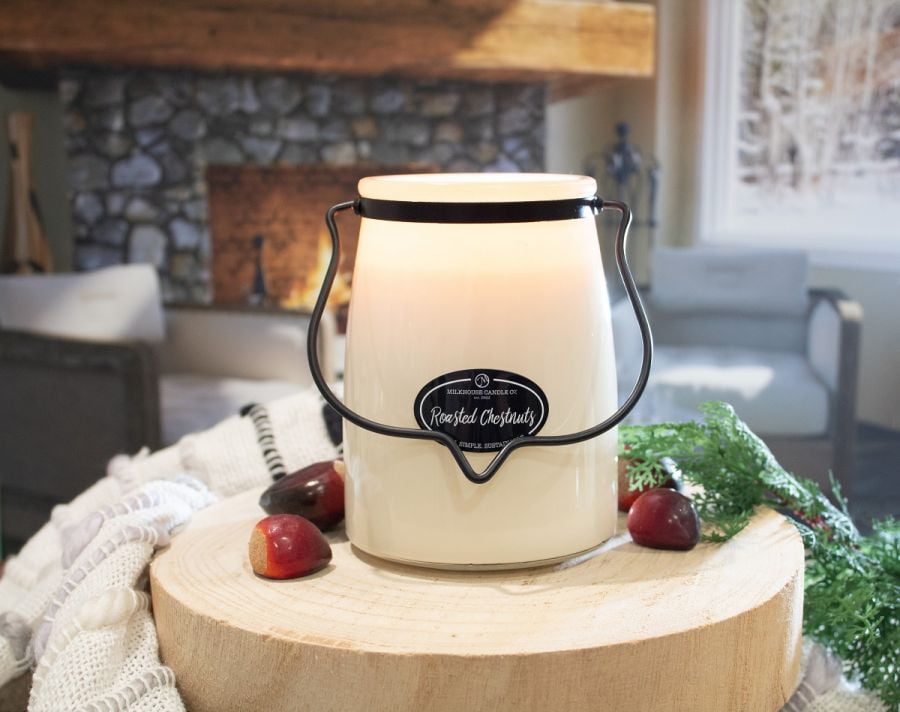 Millkhouse Candles 22 Ounce Jar Candle - ROASTED CHESTNUT