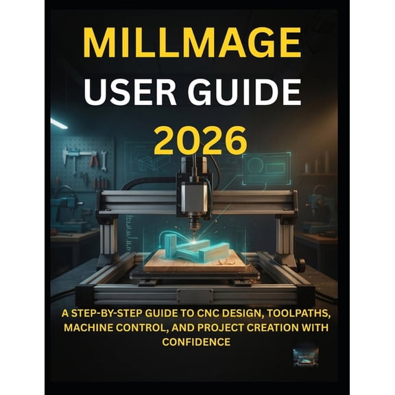 Millmage User Guide 2026: A Step-By-Step Guide to CNC Design, Toolpaths, Machine Control, and Project Creation with Conf, (Paperback)