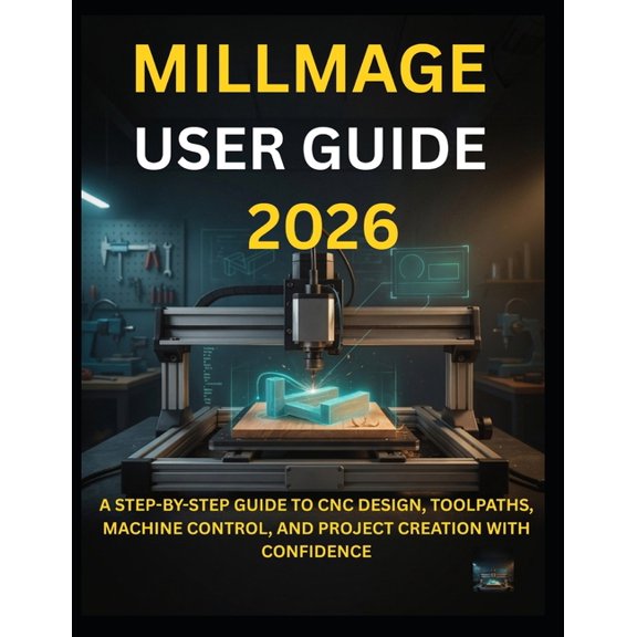 Millmage User Guide 2026: A Step-By-Step Guide to CNC Design, Toolpaths, Machine Control, and Project Creation with Conf, (Paperback)