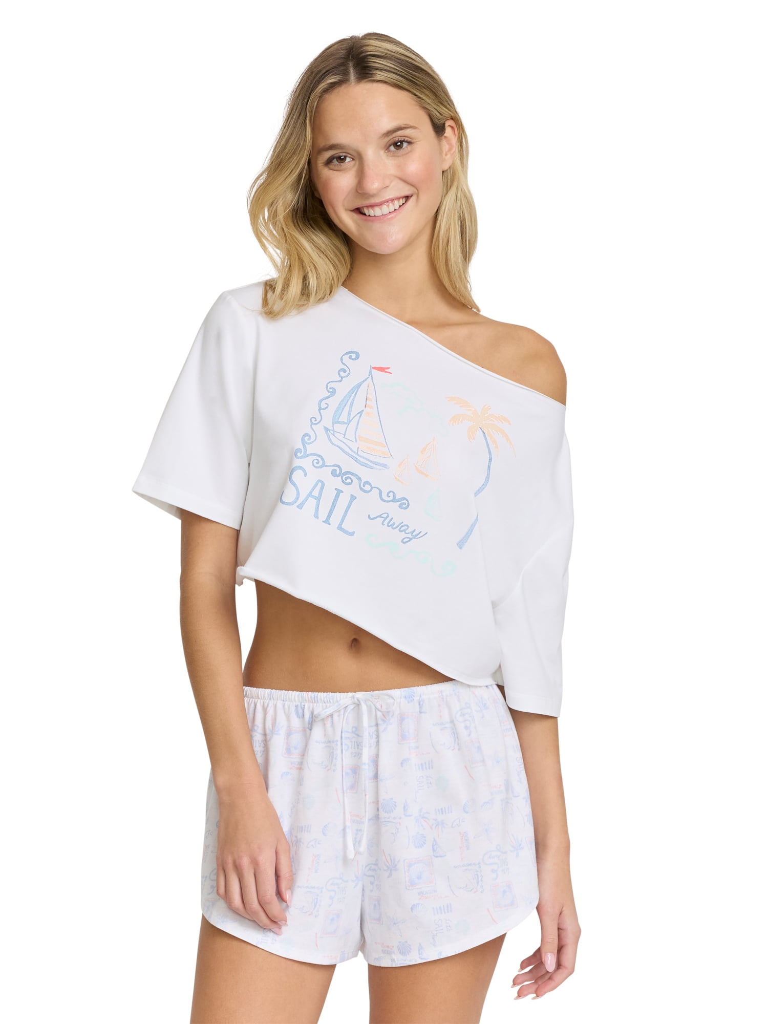 Mills by Millie Bobby Brown Women's Crop Graphic Tee, Sizes XS-XXXL
