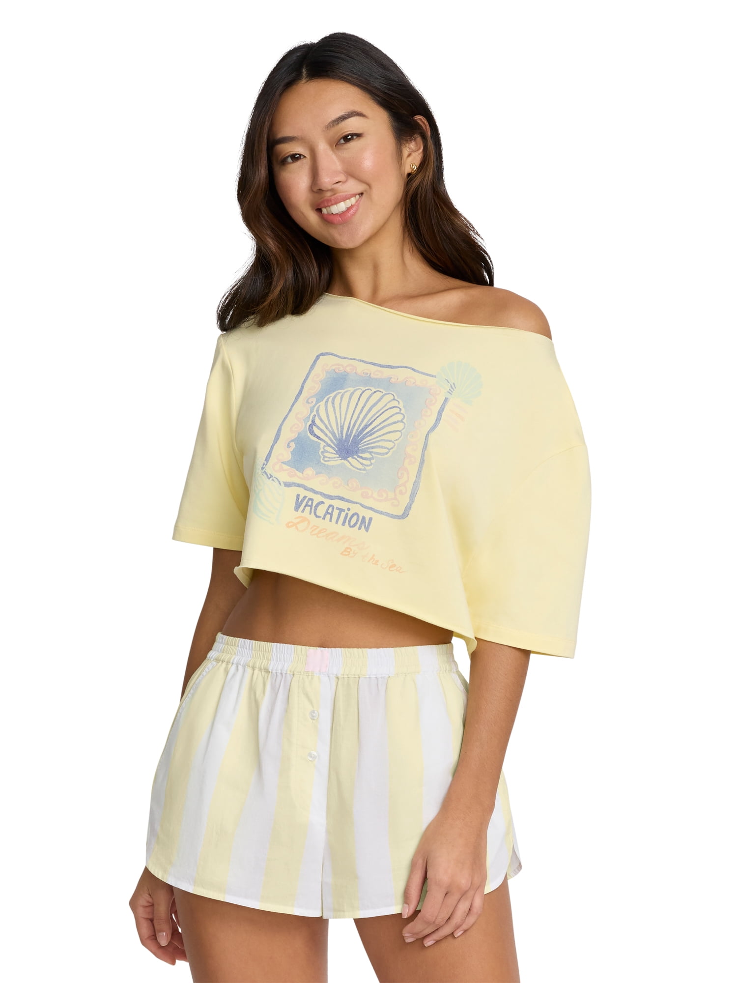 Mills by Millie Bobby Brown Women's Crop Graphic Tee, Sizes XS-XXXL