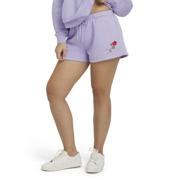 Mills by Millie Bobby Brown Women's Embroidery Fleeced Terry Short, Sizes XXS-XXL