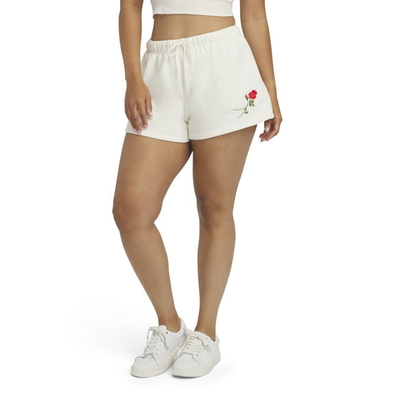 Mills by Millie Bobby Brown Women's Embroidery Fleeced Terry Short, Sizes XXS-XXL
