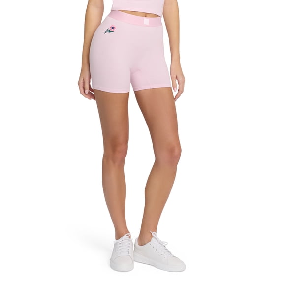Mills by Millie Bobby Brown Women's Embroidery Ribbed Bike Shorts, Sizes Xxs-Xxl