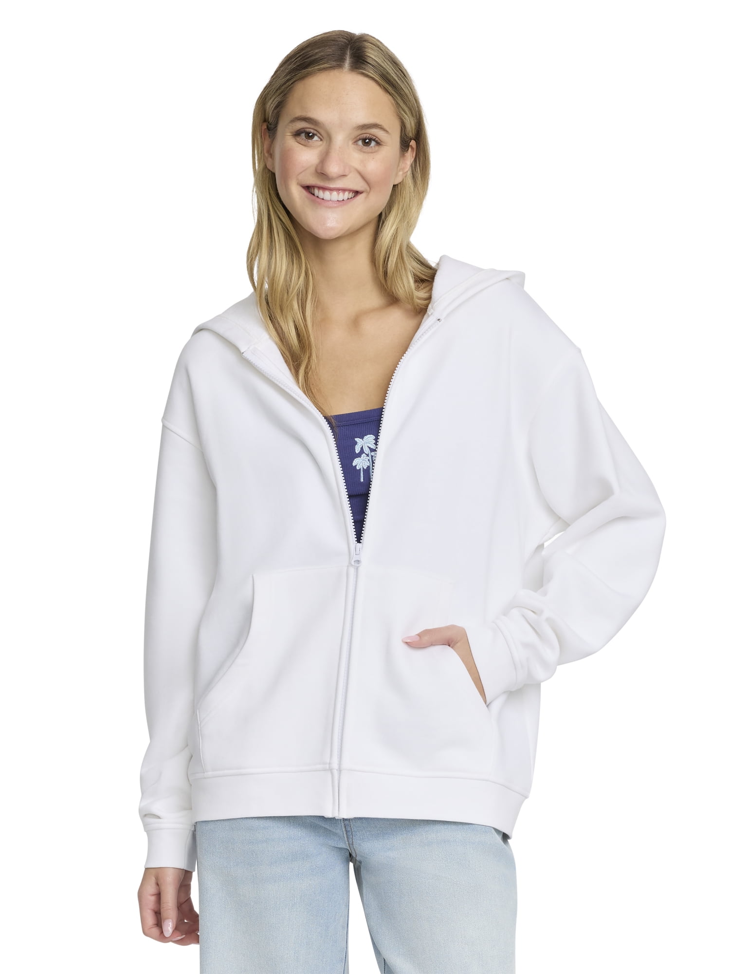 Mills by Millie Bobby Brown Women's Fleece Zip Hoodie, Sizes XXS-XXL