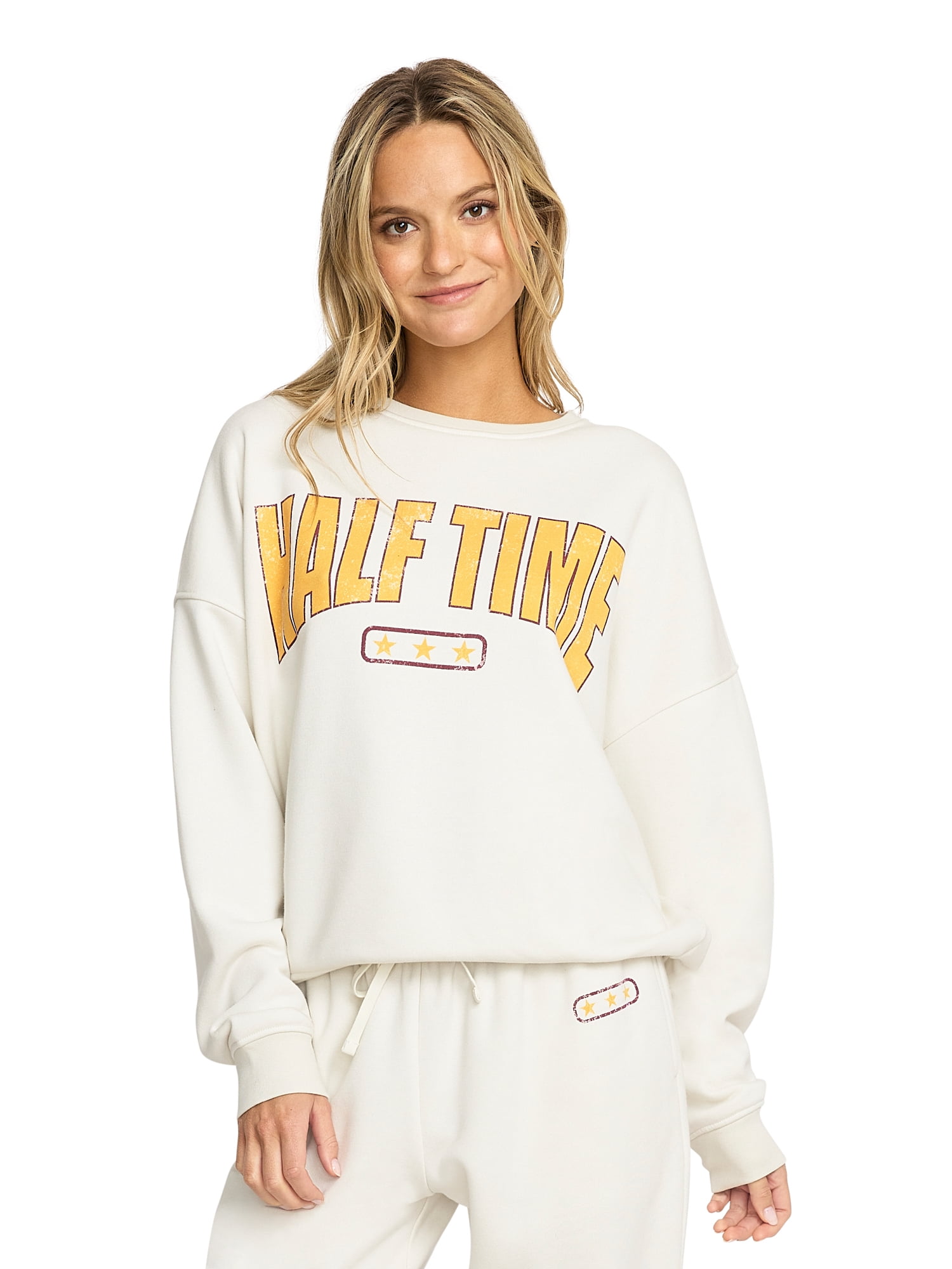 Mills by Millie Bobby Brown Women's Graphic Crewneck Sweatshirt, Sizes XXS-4X