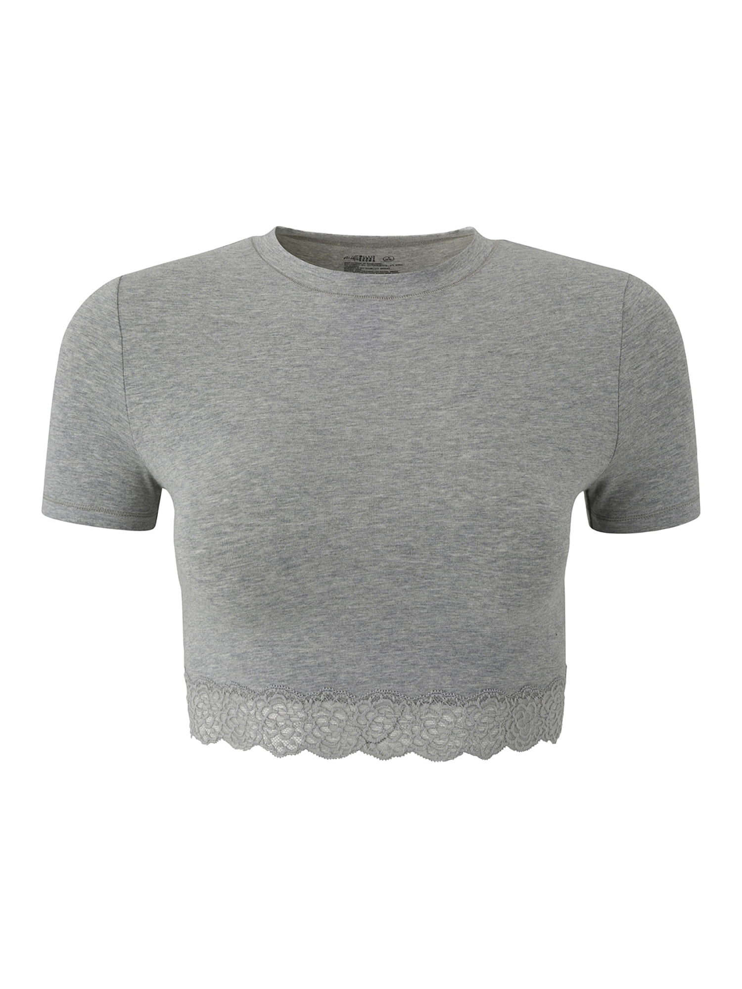 Mills by Millie Bobby Brown Women's Lacy Cotton Baby Tee, Sizes XS-XXXL
