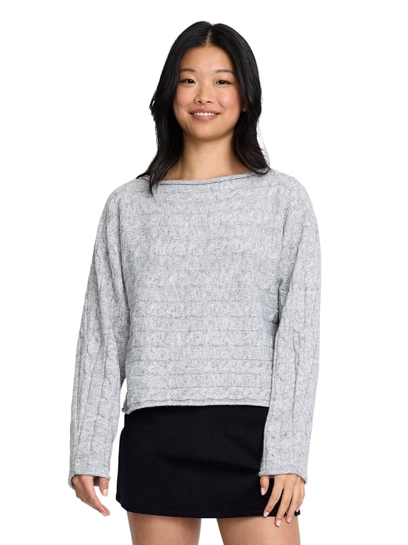 Women's and Women's Plus Loose Knit Sweater, Sizes XXS-4X