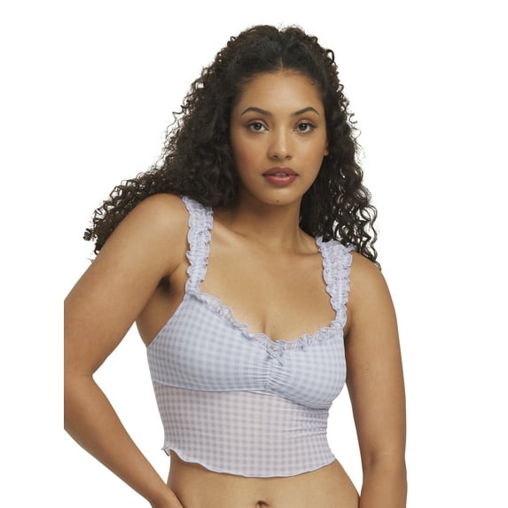 Mills by Millie Bobby Brown Women's Mesh Longline Bra, Sizes XS-XXXL