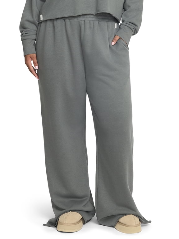 Women's Mineral Wash Wide Leg Sweatpants, Sizes XXS-4X