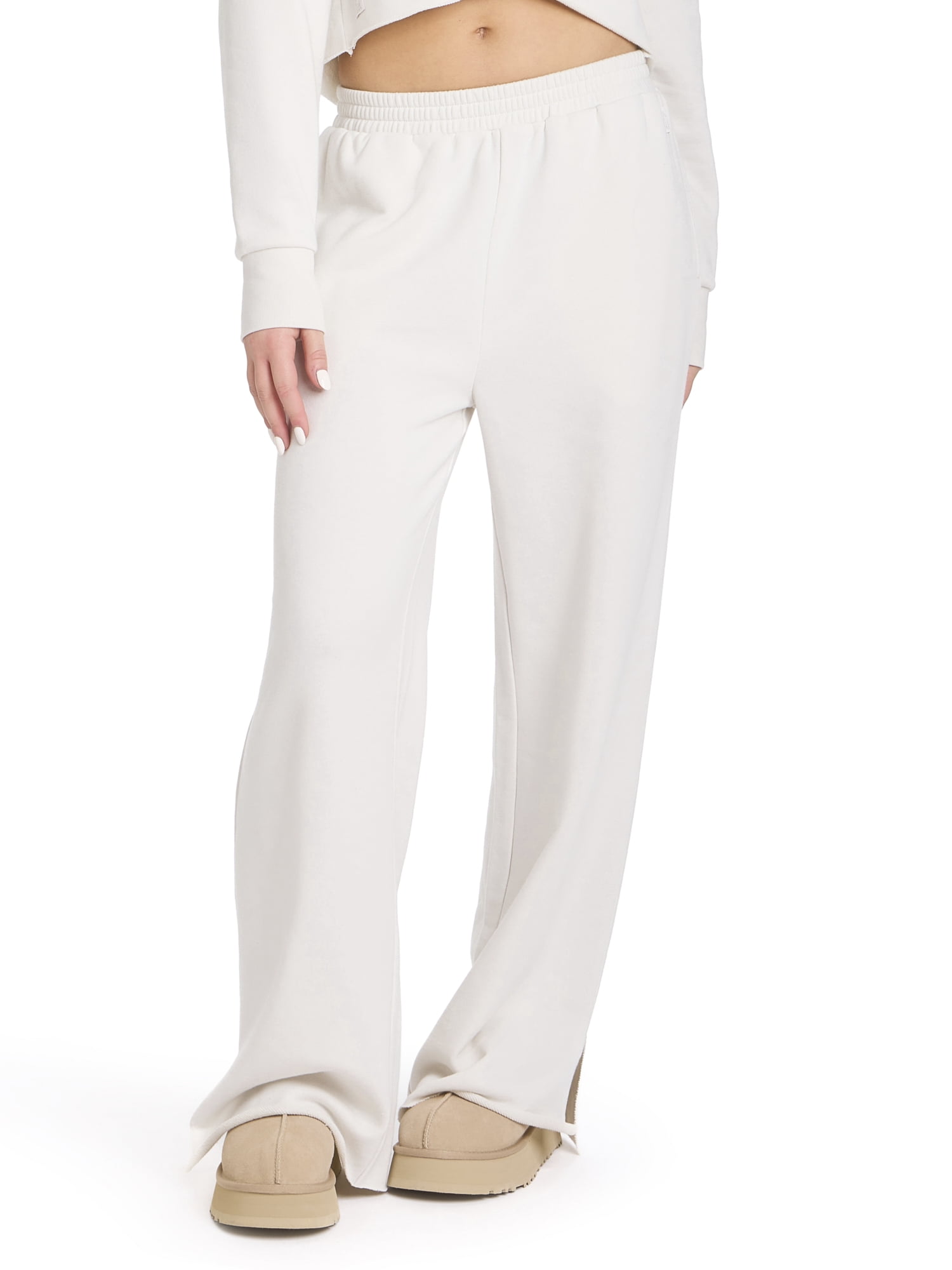 Mills by Millie Bobby Brown Women's Mineral Wash Wide Leg Sweatpants, Sizes XXS-XXL