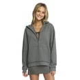 thumbnail image 1 of Mills by Millie Bobby Brown Women's Mineral Washed Oversized Zip-Up Hoodie Sweatshirt, Sizes XXS- XXL, 1 of 4