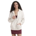 thumbnail image 1 of Mills by Millie Bobby Brown Women's Mineral Washed Oversized Zip-Up Hoodie Sweatshirt, Sizes XXS- XXL, 1 of 6