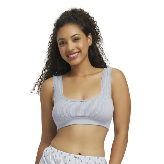 Mills by Millie Bobby Brown Women's Pointelle Scoop Bralette, Sizes XS-XXXL