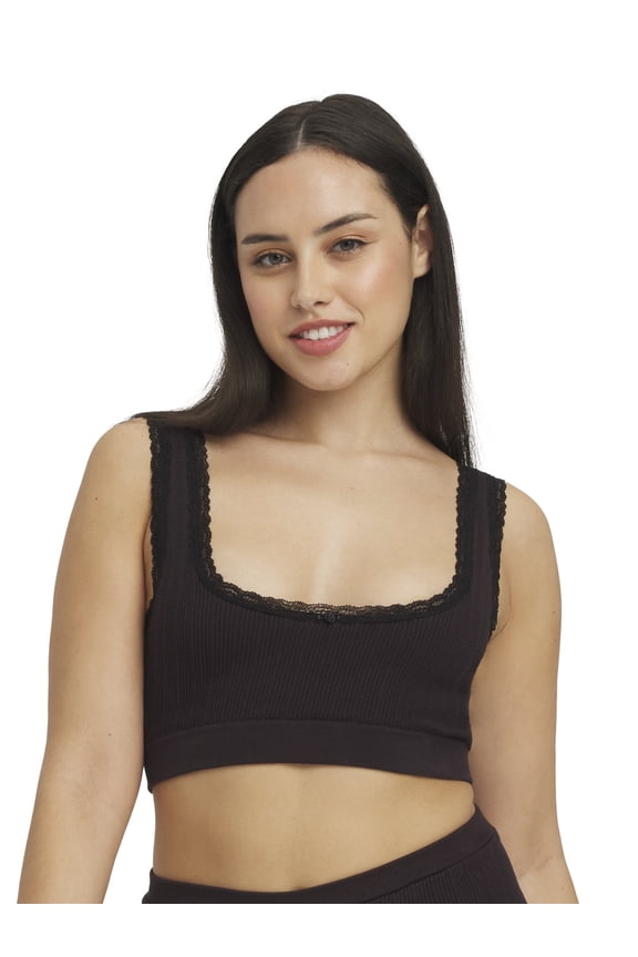 Women's Pointelle Scoop Bralette, Sizes XS-XXXL