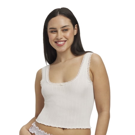 Mills by Millie Bobby Brown Women's Pointelle Tank, Sizes XS-XXXL