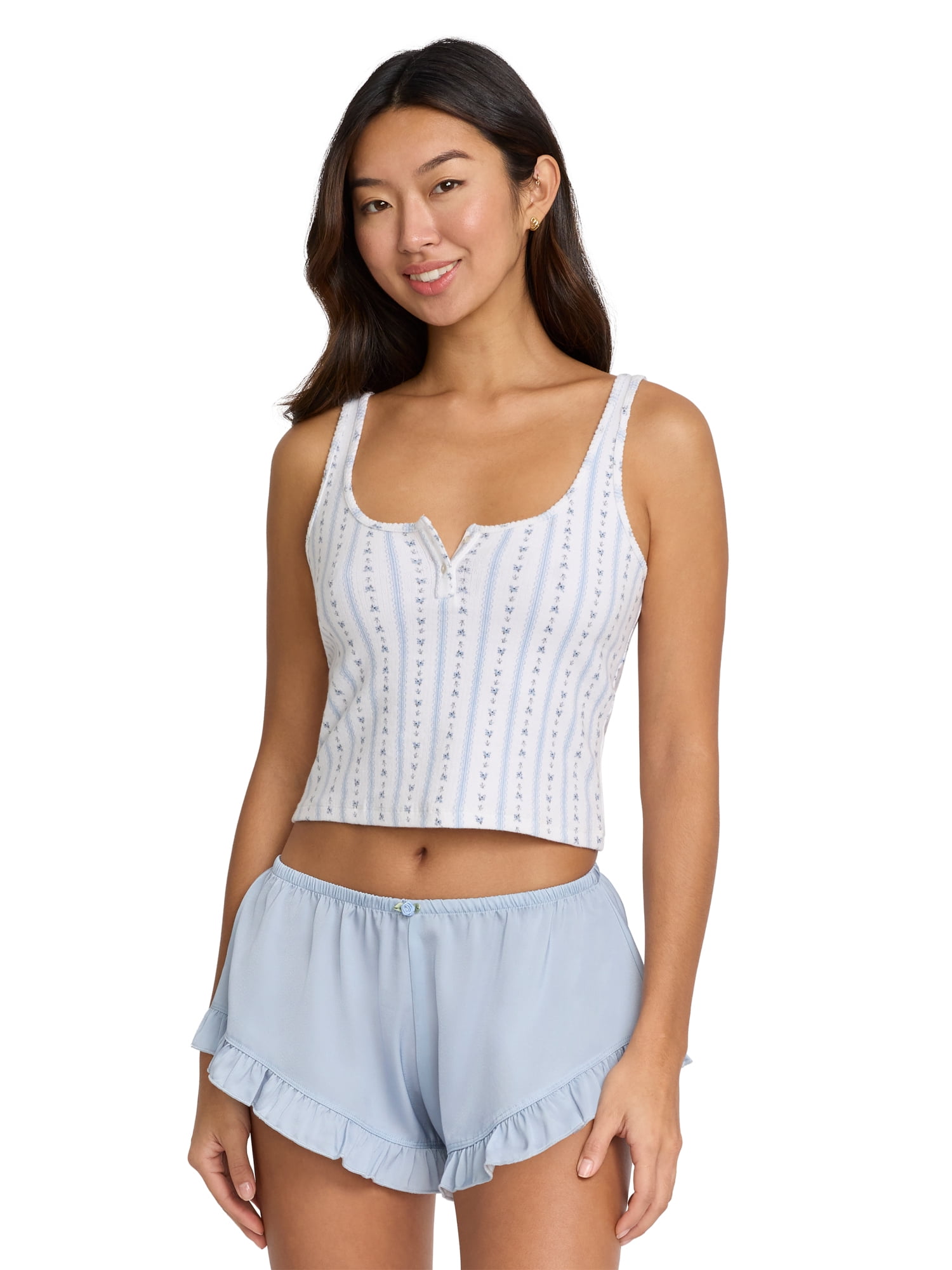 Mills by Millie Bobby Brown Women's Printed Pointelle Tank, Sizes XS-XXXL