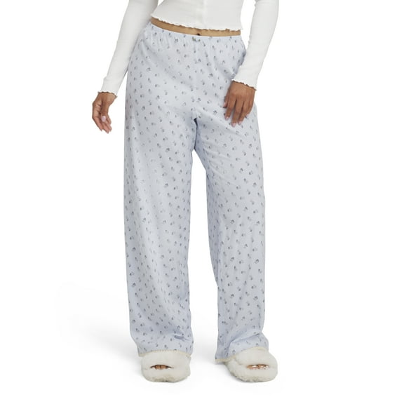 Mills by Millie Bobby Brown Women's Sleep Printed Rayon Pant with Lace Trim, Sizes XS-XXXL
