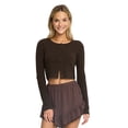 thumbnail image 1 of Mills by Millie Bobby Brown Women's Rib Crew Cardigan, Sizes XXS- XXL, 1 of 5