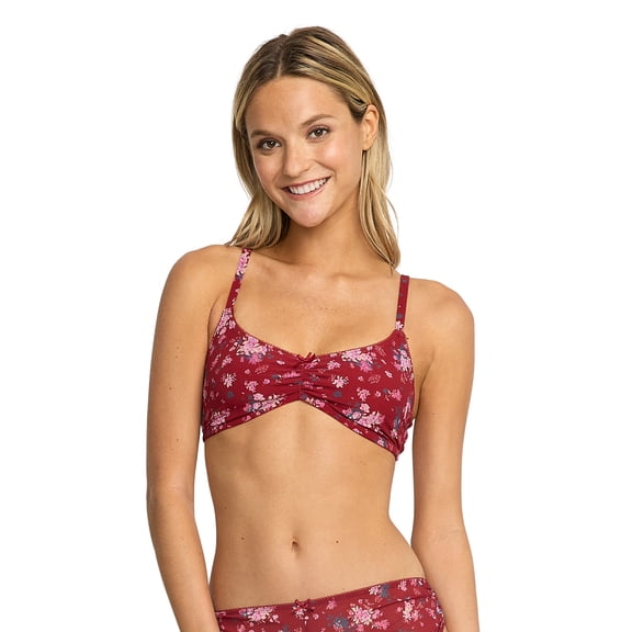 Mills by Millie Bobby Brown Women's Ruched Mesh Bralette, Sizes XS-XXXL