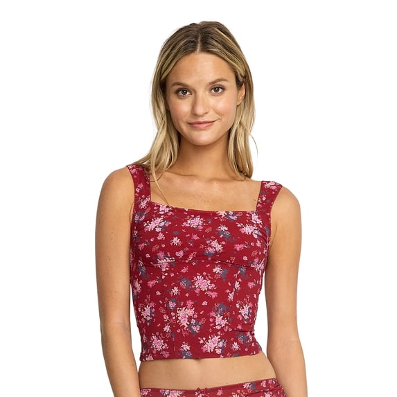 Mills by Millie Bobby Brown Women's Ruched Mesh Longline Bra, Sizes XS-XXXL