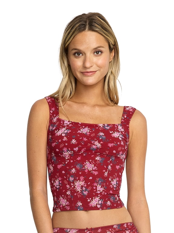 Women's Ruched Mesh Longline Bra, Sizes XS-XXXL