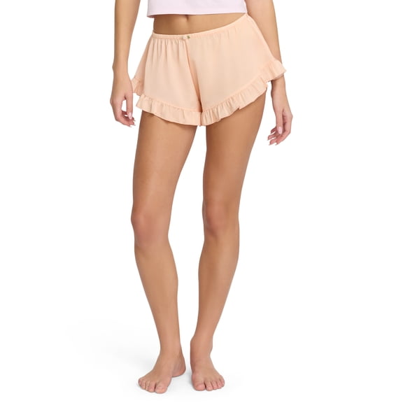 Mills by Millie Bobby Brown Women's Satin Tap Shorts with Rosettes, Sizes XS-XXXL