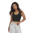 thumbnail image 1 of Mills by Millie Bobby Brown Women's Sleeveless Rib Deep V-Neck Tank Top, Sizes XXS-XXL, 1 of 5