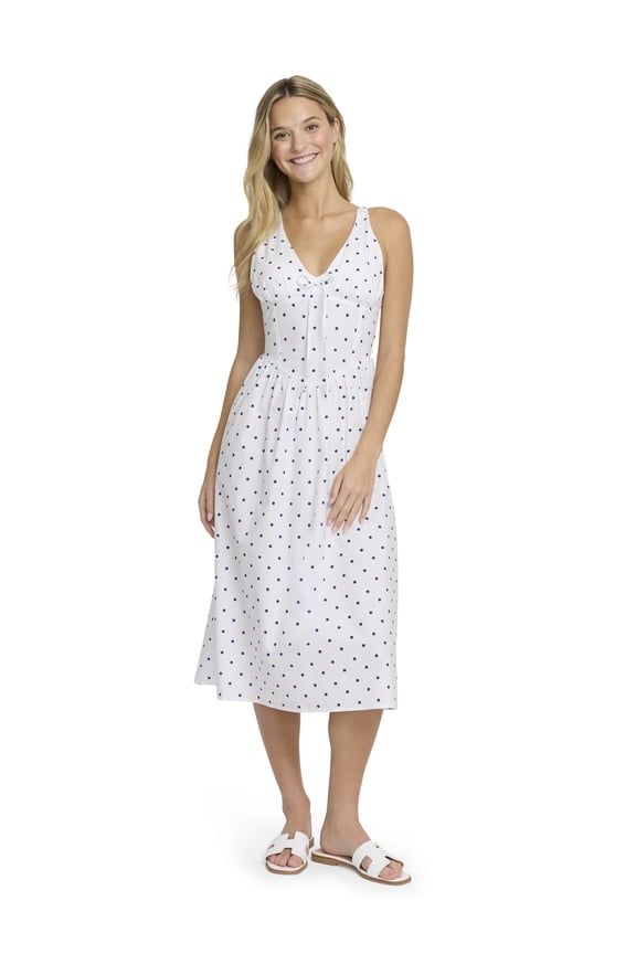 Women's Smock Maxi Dress, Sizes XXS-XXL