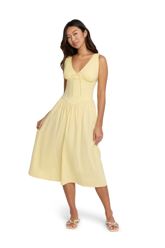 Women's Smock Maxi Dress, Sizes XXS-XXL