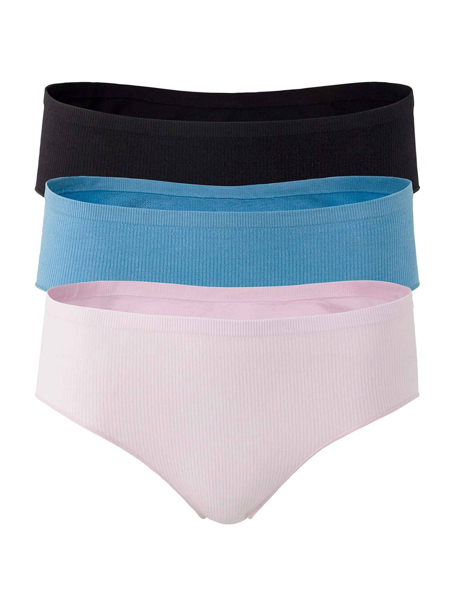 Mills by Millie Bobby Brown Women's Softie Rib Hipster Panties, 3-Pack, Sizes XS-XXXL
