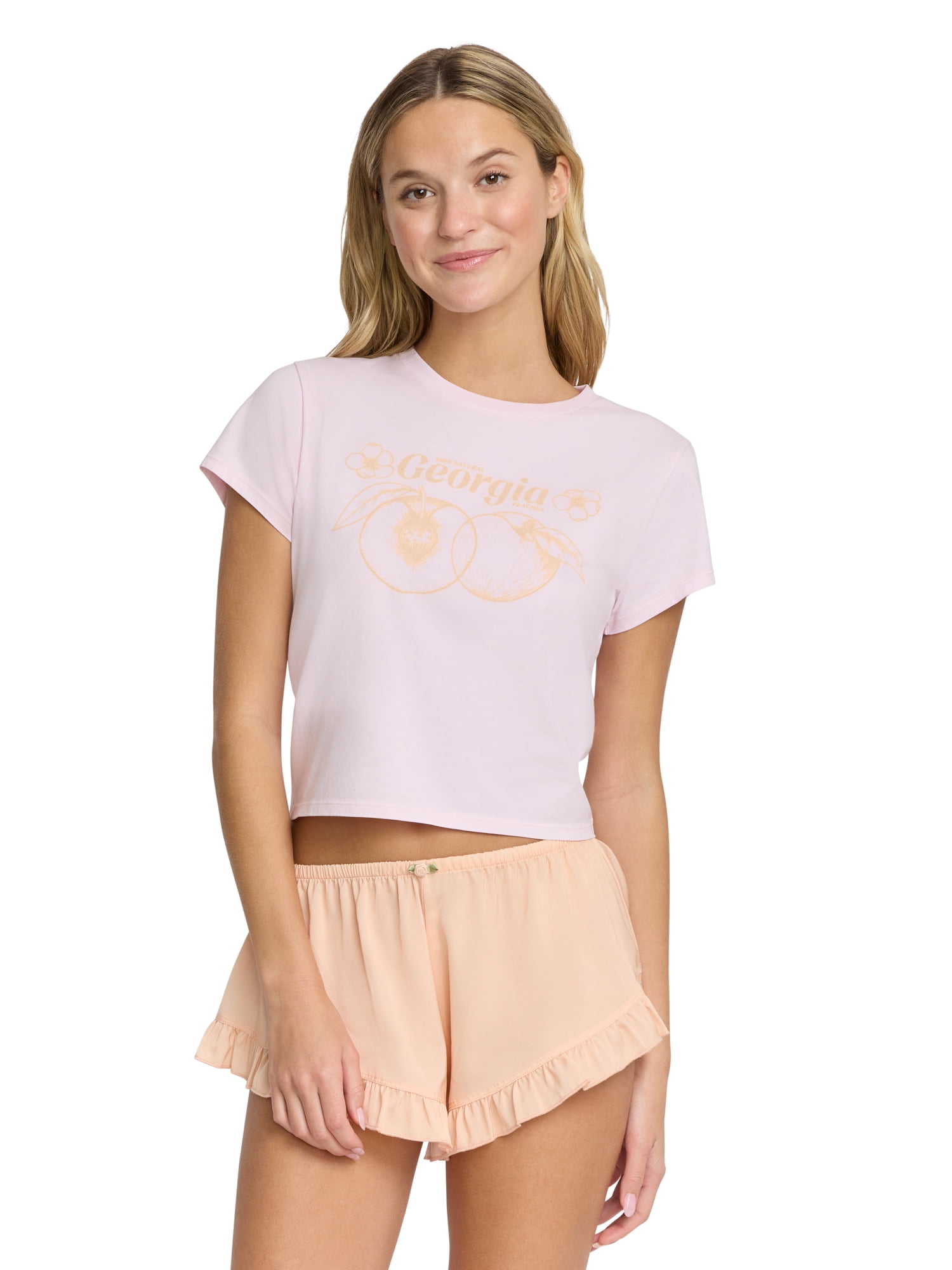 Mills by Millie Bobby Brown Women's Stretch Jersey T-Shirt, Sizes XS-XXXL