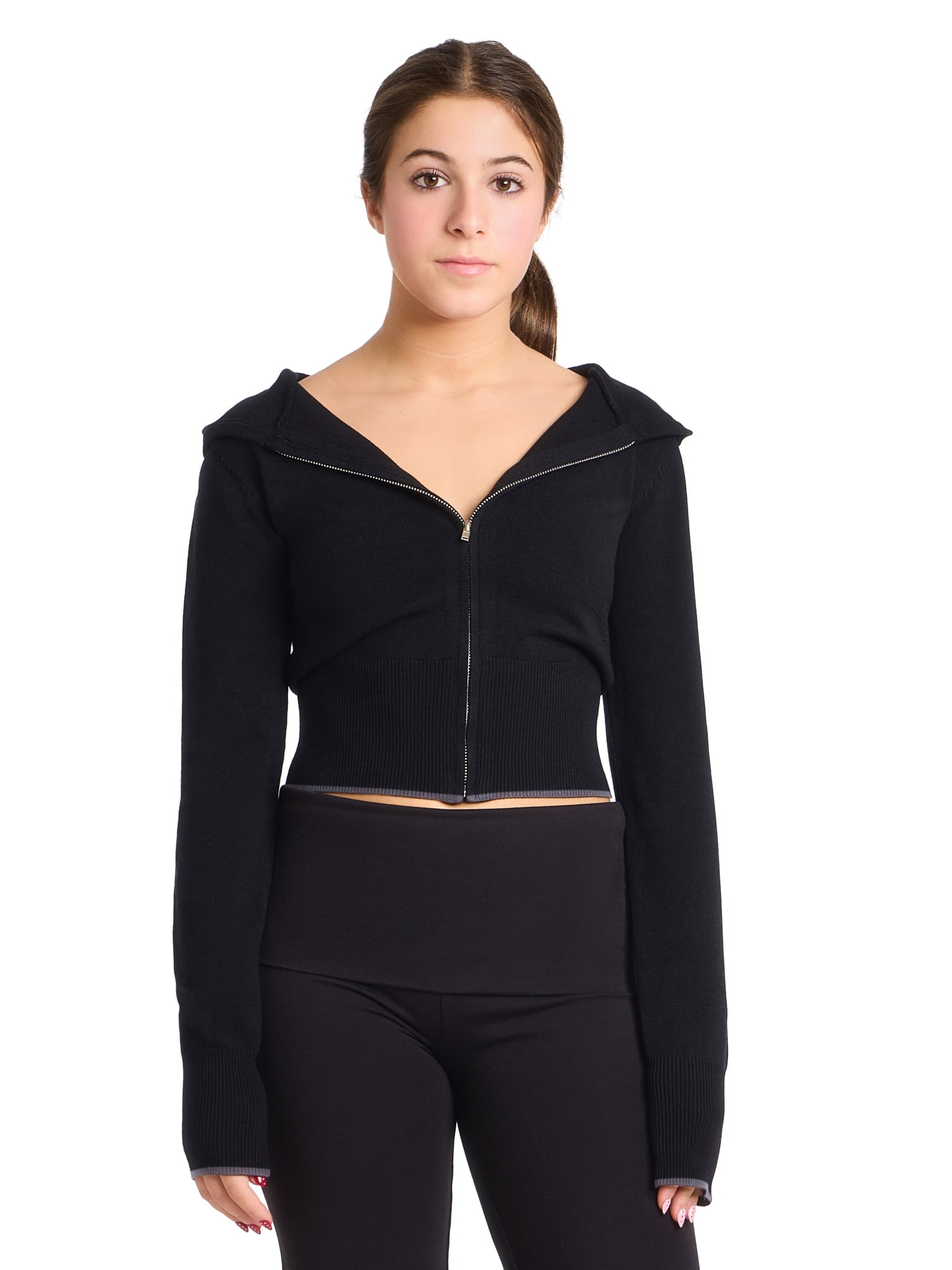 Mills by Millie Bobby Brown Women's Sweater Zip Jacket, Sizes XXS-XXL