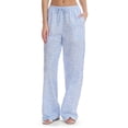 thumbnail image 1 of Mills by Millie Bobby Brown Women's Wide Leg Seersucker Palazzo Pants, Sizes XXS-XXL, 1 of 5