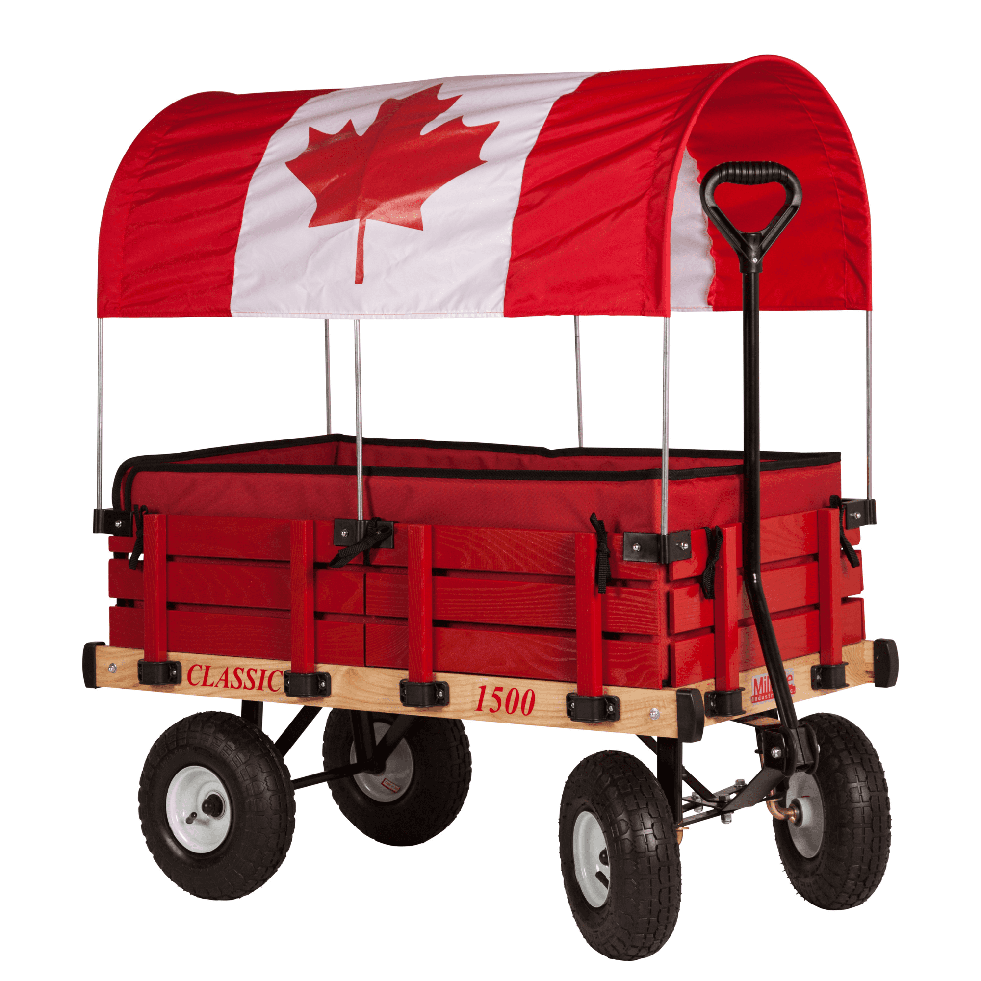 Millside Industries Classic Wood Wagon Cart with Removable Wooden Side ...