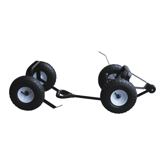 FARM-TUFF Undercarriage Kit with 4" x 10" Pneumatic Tires, Black