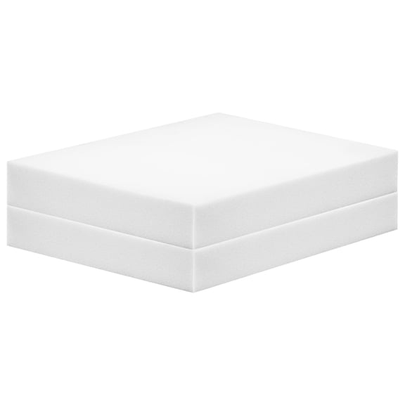 Millsilo 24 x 24 x 2" (2-Pack) High-Density Foam Cushion Replacement Pads, Firm Seat Foam Inserts for Sofa, Bench & Home Seating