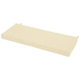 thumbnail image 1 of Millsilo 59" x 18" x 3" Outdoor Bench Cushion with Removable Cover, Water-Repellent UV Fade-Resistant Patio Cushion, High-Density Foam, Non-Slip Ties, Beige, 1 of 9