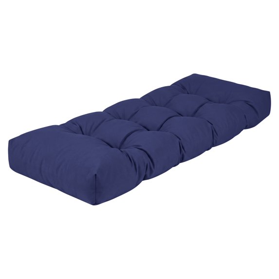 Millsilo Outdoor Bench Cushion 45" x 18" x 4", Waterproof Patio Garden Cushion with Non Slip Bottom, Thick Cushion for Porch Swing & Outdoor Furniture, Blue