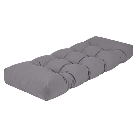 Millsilo Outdoor Bench Cushion 45" x 18" x 4", Waterproof Patio Garden Cushion with Non Slip Bottom, Thick Cushion for Porch Swing & Outdoor Furniture, Gray