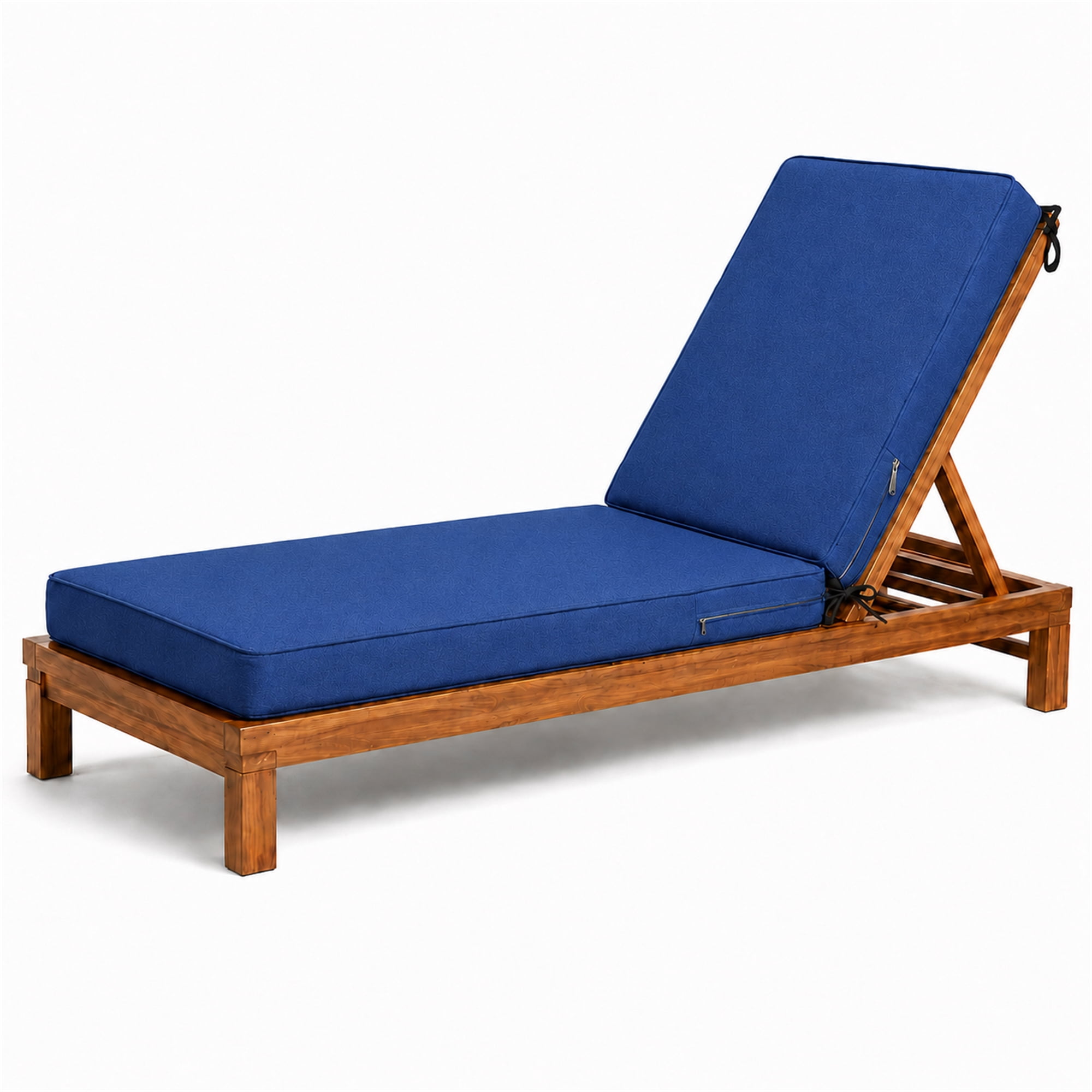 Millsilo Outdoor Chaise Lounge Cushion, 72" x 21" x 3" Patio Lounge Chair Cushion, Water-Resistant UV-Protected Replacement Cushion with High Density Foam, Blue