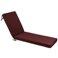 thumbnail image 1 of Millsilo Outdoor Chaise Lounge Cushion, 72" x 21" x 3" Patio Lounge Chair Cushion, Water-Resistant UV-Protected Replacement Cushion with High Density Foam, Burgundy, 1 of 9