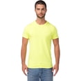 thumbnail image 1 of MilltexMen & Women Lightweight Cotton T-Shirt, Casual Short Sleeve Crew Neck Tee, Soft Breathable Basic Everyday Wear Unisex Summer Top Comfortable Regular Fit Shirt-SafetyGreen, 1 of 3