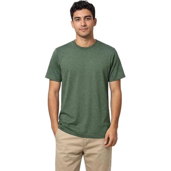 Milltex Men’s Lightweight Premium Cotton T-Shirt | 100% Combed Cotton, Short Sleeve Tee with Side Seam, Shoulder Taping & Soft Hand Feel