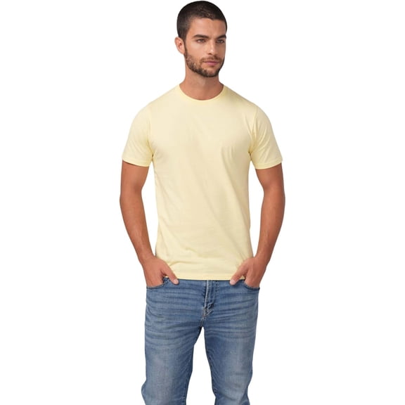 Milltex Men’s Lightweight Premium Cotton T-Shirt | 100% Combed Cotton, Short Sleeve Tee with Side Seam, Shoulder Taping & Soft Hand Feel