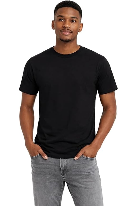 Men’s Lightweight Premium Cotton T-Shirt | 100% Combed Cotton, Short Sleeve Tee with Side Seam, Shoulder Taping & Soft Hand Feel